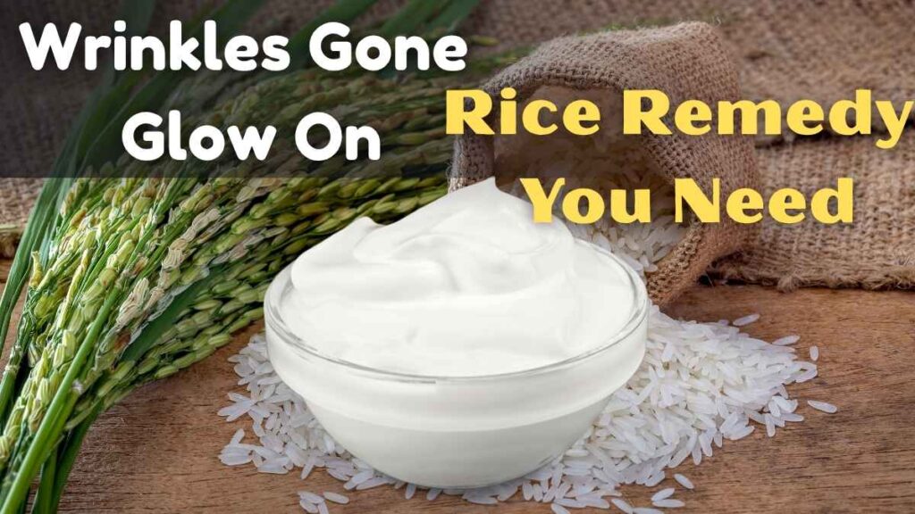 Rice Anti Aging Cream and face mask